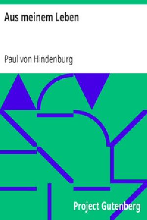 [Gutenberg 30695] • Aus meinem Leben
